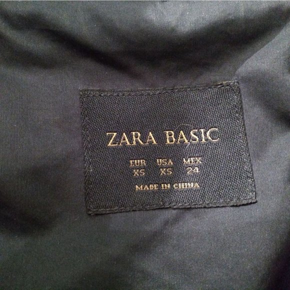 ZARA Navy Funnel Neck Anorak - Picture 4 of 9